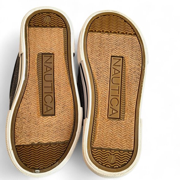 Nautica Little River 2 Boys Boat Shoes Blue Canvas Slip-On Size 7 Toddler - NWOT - Picture 9 of 9